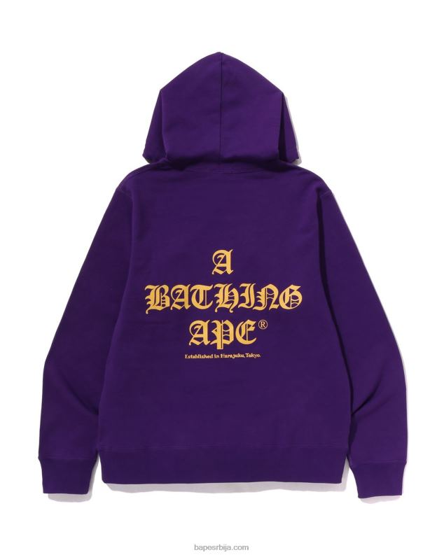 љубичаста мушкарци A Bathing Ape пуловер хоодие J4280279