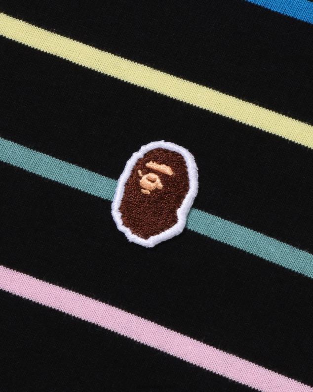 црн мушкарци A Bathing Ape мајица опуштеног кроја у облику обруча J4280288