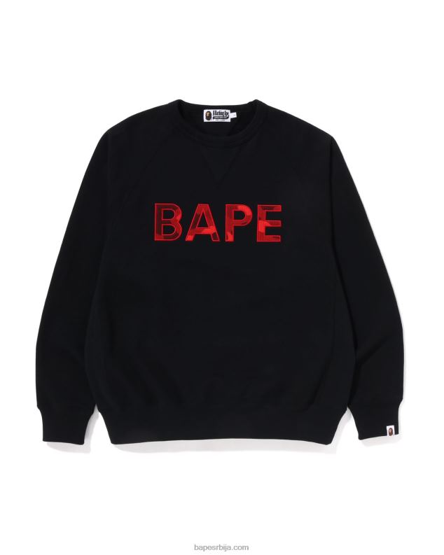 црн мушкарци A Bathing Ape фластер опуштеног кроја J4280293