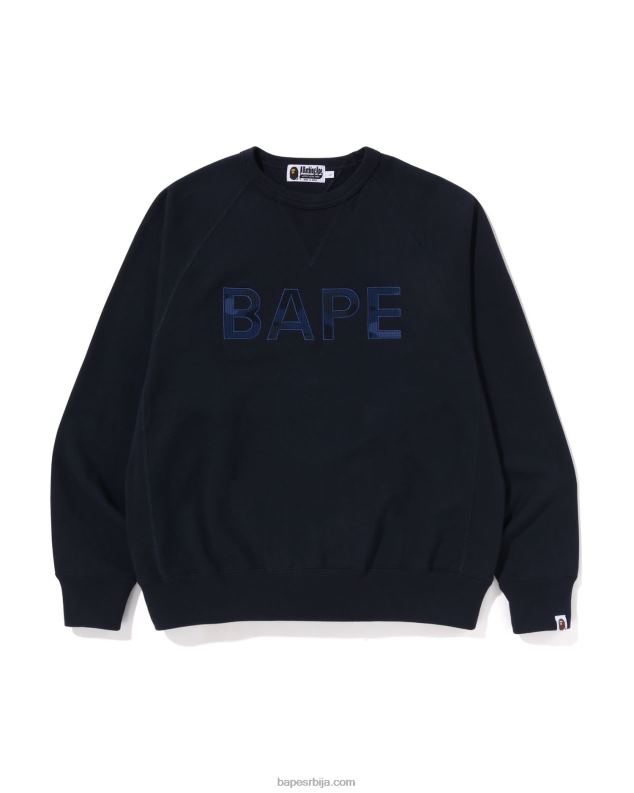 Морнарско плаво мушкарци A Bathing Ape фластер опуштеног кроја J4280296