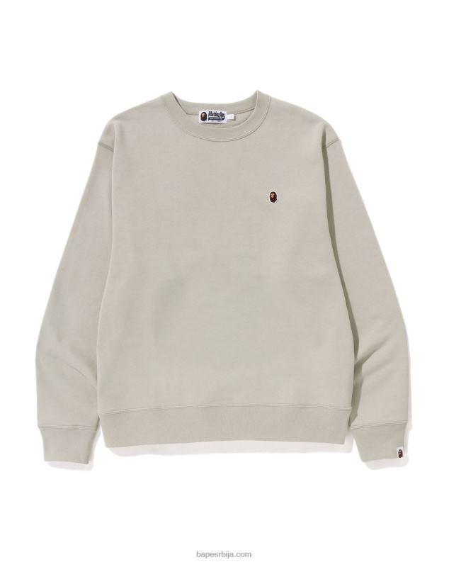 беж мушкарци A Bathing Ape глава у једној тачки опуштеног кроја изрез J4280304