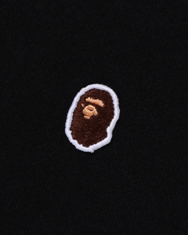 црн мушкарци A Bathing Ape глава у једној тачки опуштеног кроја изрез J4280305
