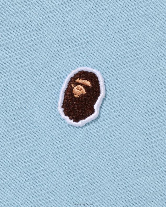 Плави мушкарци A Bathing Ape глава у једној тачки опуштеног кроја изрез J4280306