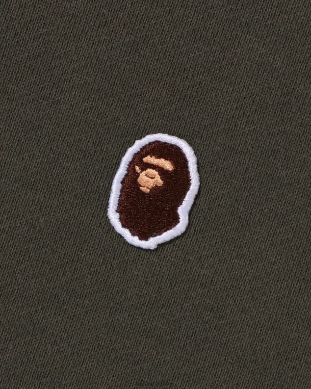 Војничко зелена мушкарци A Bathing Ape глава у једној тачки опуштеног кроја изрез J4280307