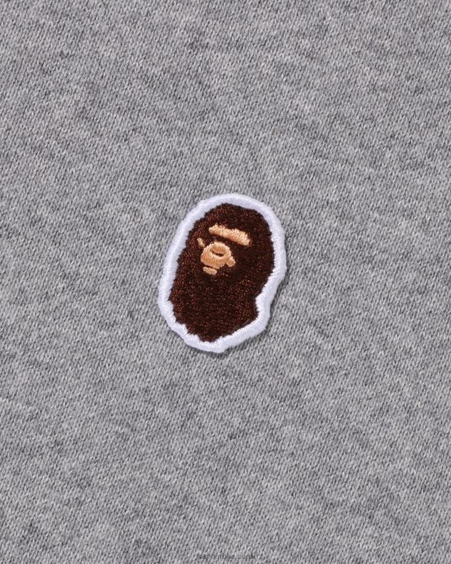 сива мушкарци A Bathing Ape глава у једној тачки опуштеног кроја изрез J4280308