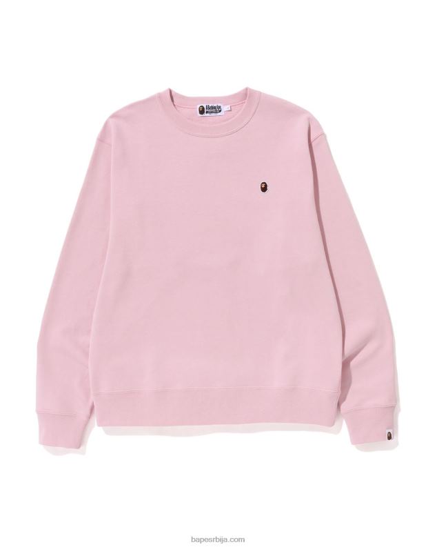 розе мушкарци A Bathing Ape глава у једној тачки опуштеног кроја изрез J4280309