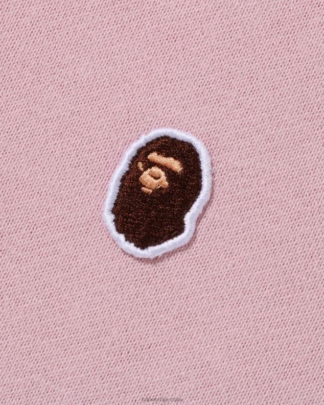 розе мушкарци A Bathing Ape глава у једној тачки опуштеног кроја изрез J4280309