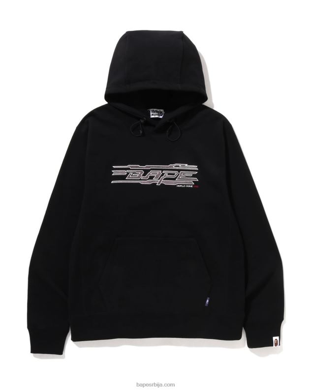 црн мушкарци A Bathing Ape шивање пуловера с капуљачом J4280315