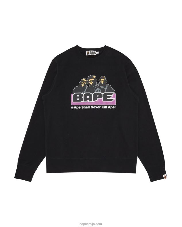 црн мушкарци A Bathing Ape арцхиве цревнецк J4280320