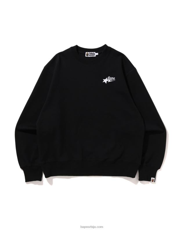 црн мушкарци A Bathing Ape лого опуштеног кроја J4280324