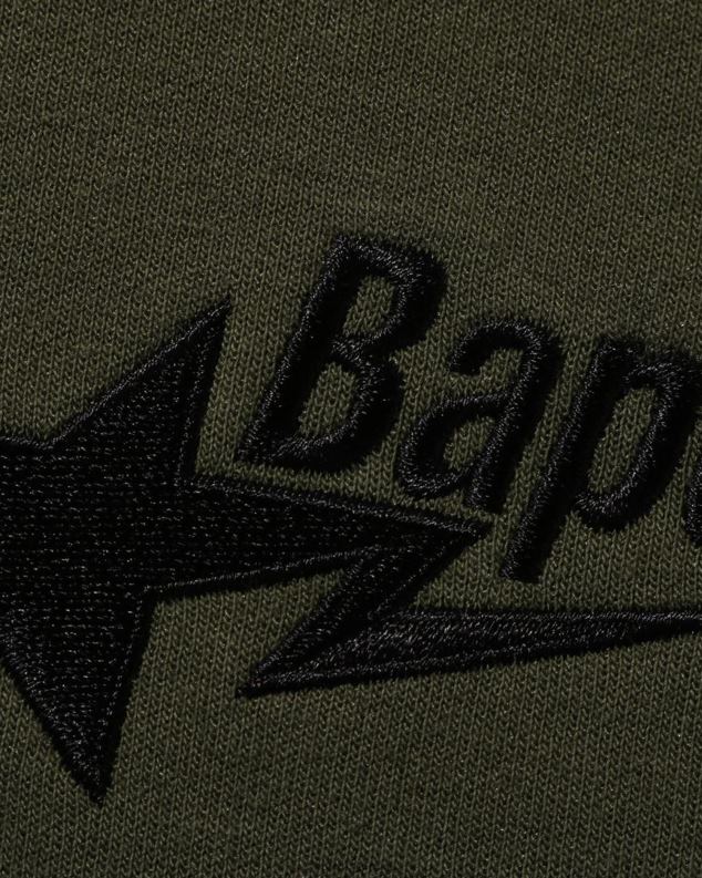 Војничко зелена мушкарци A Bathing Ape лого опуштеног кроја J4280325