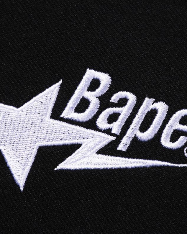црн мушкарци A Bathing Ape пуловер с капуљачом с логотипом опуштеног кроја J4280333