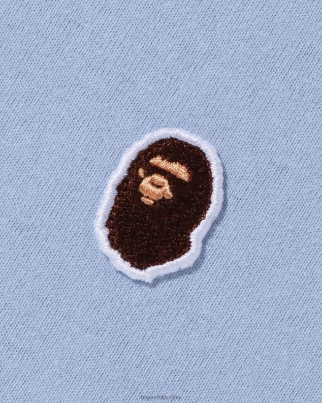 светло плава мушкарци A Bathing Ape хеад оне поинт тее J4280338