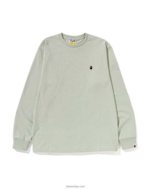 Војничко зелена мушкарци A Bathing Ape хеад оне поинт тее J4280339