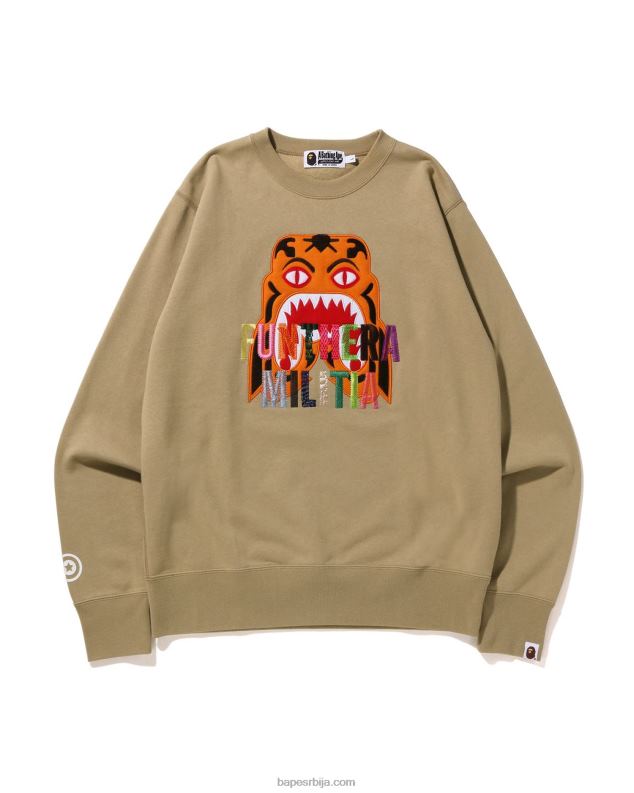 беж мушкарци A Bathing Ape тиграсти вез цревнецк J4280353