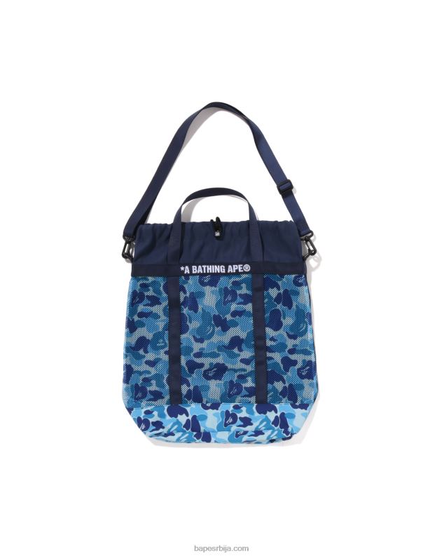 светло плава мушкарци A Bathing Ape абц цамо мрежаста торба J4280395
