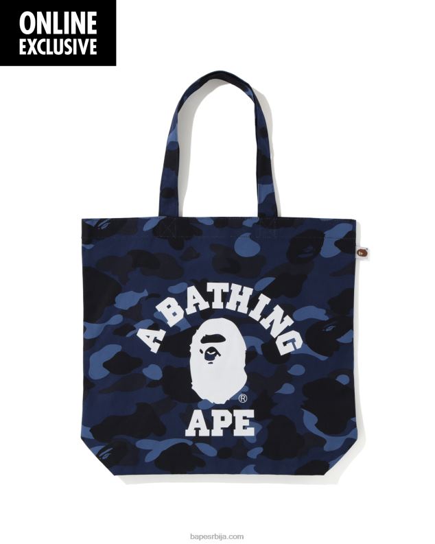 Морнарско плаво мушкарци A Bathing Ape цолор цамо цоллеге тотебаг J4280765