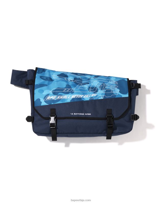 светло плава мушкарци A Bathing Ape маскирна торба у облику саћа J4280390