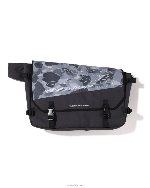 сива мушкарци A Bathing Ape маскирна торба у облику саћа J4280391