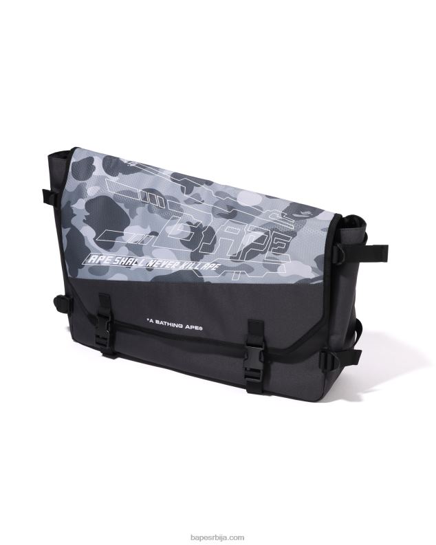 сива мушкарци A Bathing Ape маскирна торба у облику саћа J4280391