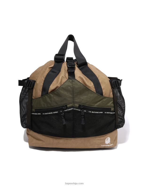 беж мушкарци A Bathing Ape вишеструка торба за блокирање боја J4280457