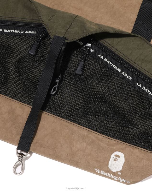 беж мушкарци A Bathing Ape вишеструка торба за блокирање боја J4280457