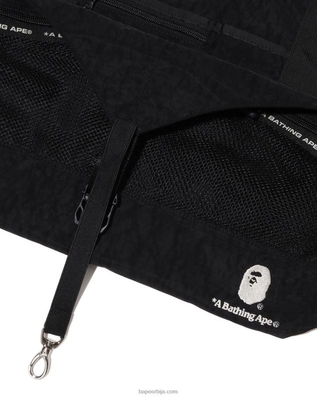 црн мушкарци A Bathing Ape вишеструка торба за блокирање боја J4280458