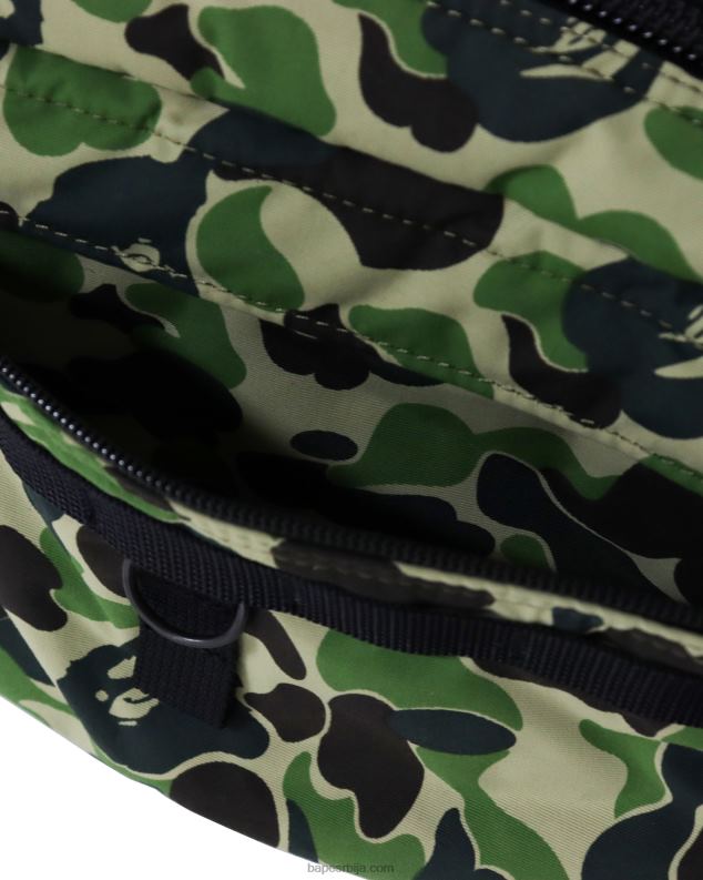 Војничко зелена мушкарци A Bathing Ape портер абц цамо торба око струка J4280755