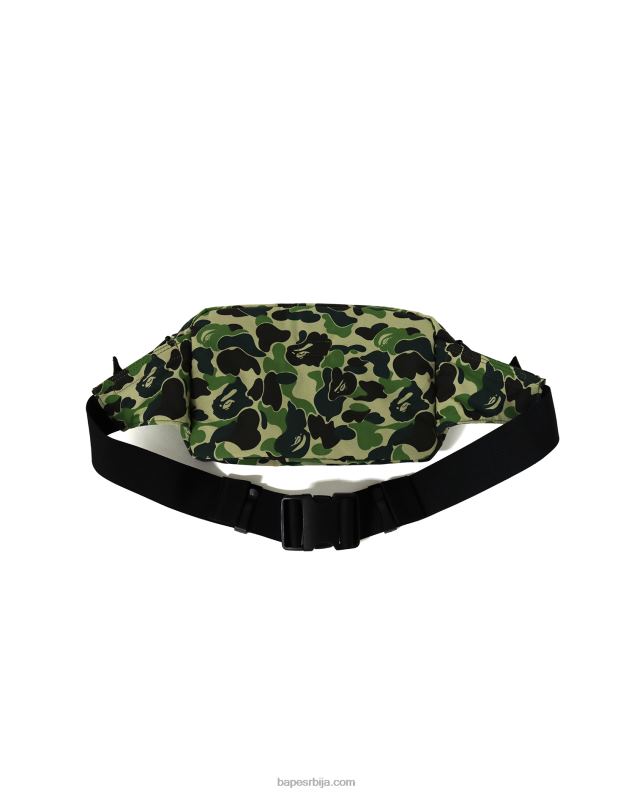 Војничко зелена мушкарци A Bathing Ape портер абц цамо торба око струка J4280755