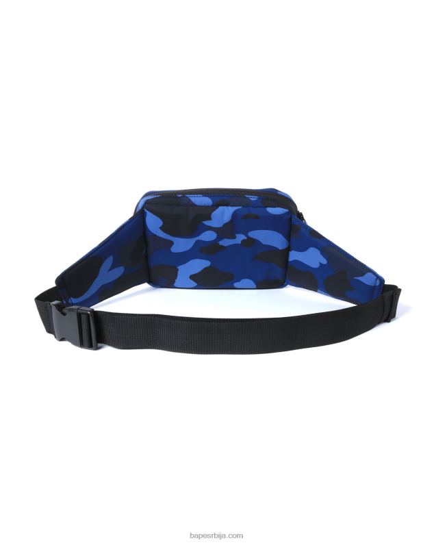 Морнарско плаво мушкарци A Bathing Ape боја цамо торба око струка J4280763