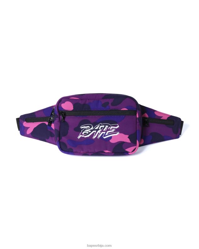 љубичаста мушкарци A Bathing Ape боја цамо торба око струка J4280764