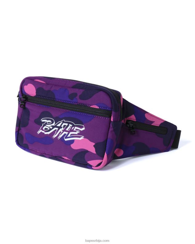 љубичаста мушкарци A Bathing Ape боја цамо торба око струка J4280764
