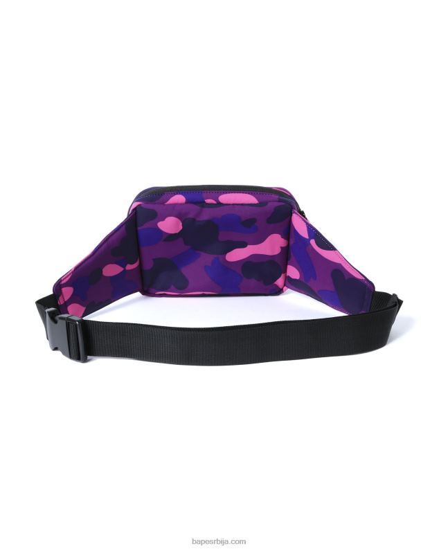 љубичаста мушкарци A Bathing Ape боја цамо торба око струка J4280764
