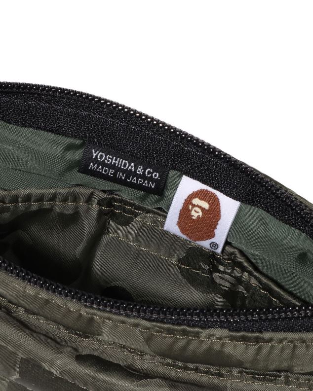 Војничко зелена мушкарци A Bathing Ape к портер чврста маскирна торбица за раме J4280548