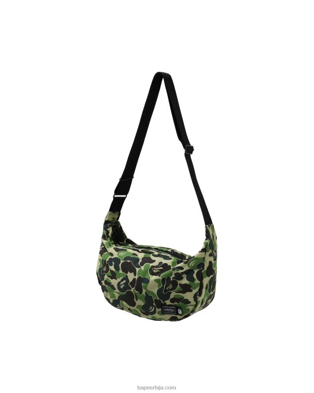 Војничко зелена мушкарци A Bathing Ape портер абц цамо торба за раме J4280754