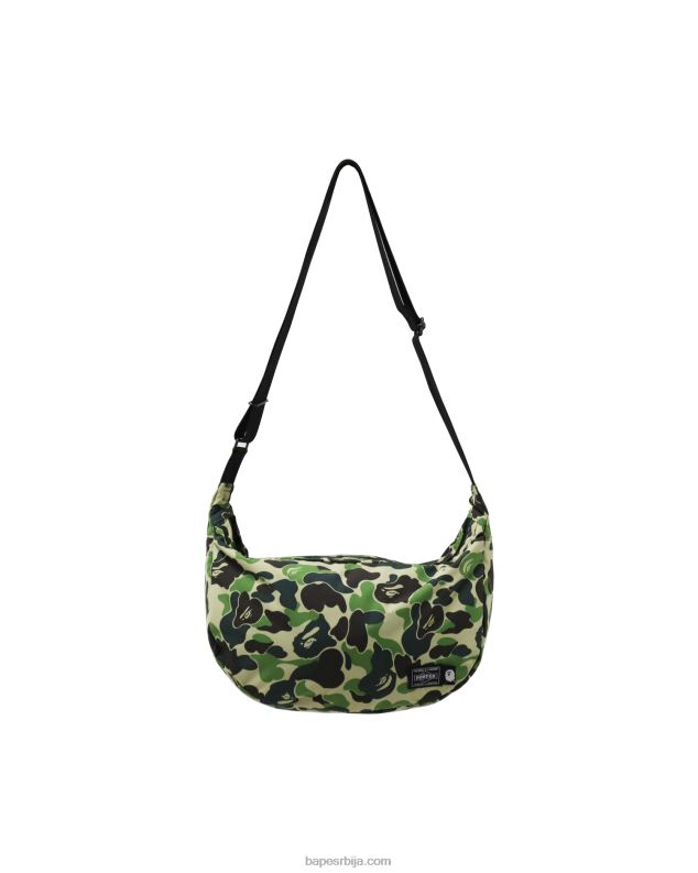 Војничко зелена мушкарци A Bathing Ape портер абц цамо торба за раме J4280754