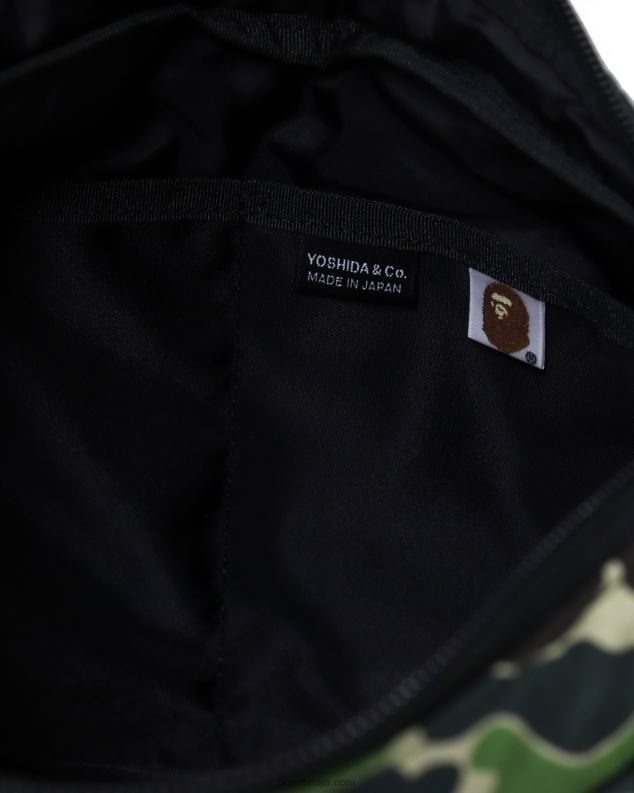 Војничко зелена мушкарци A Bathing Ape портер абц цамо торба за раме J4280754