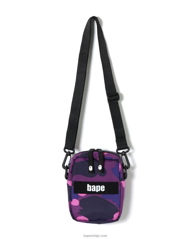 љубичаста мушкарци A Bathing Ape боја маскирна војна торба за раме J4280770