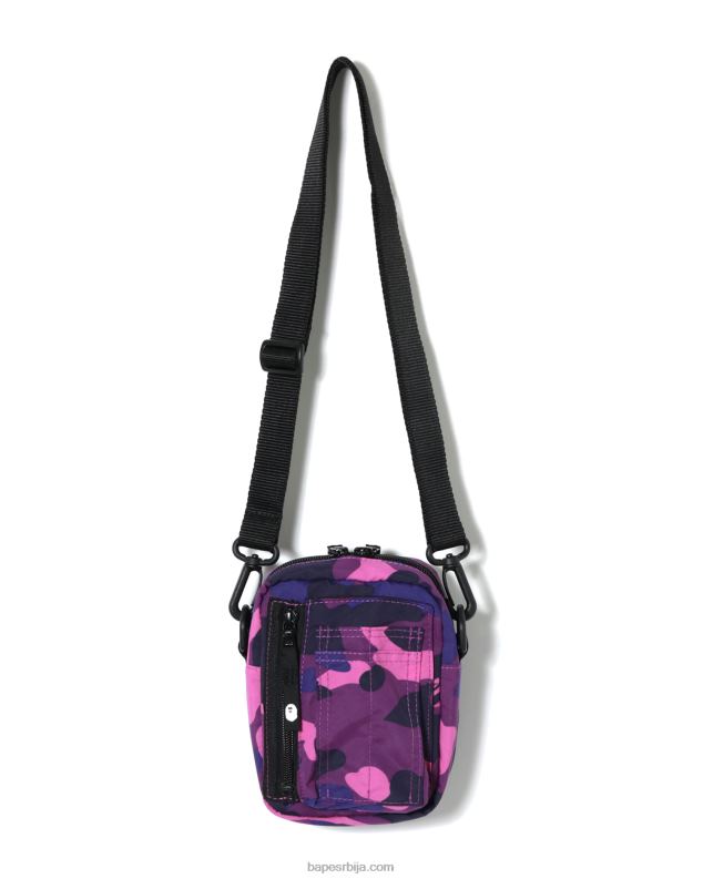 љубичаста мушкарци A Bathing Ape боја маскирна војна торба за раме J4280770