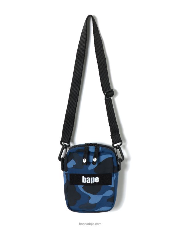 Морнарско плаво мушкарци A Bathing Ape боја маскирна војна торба за раме J4280771