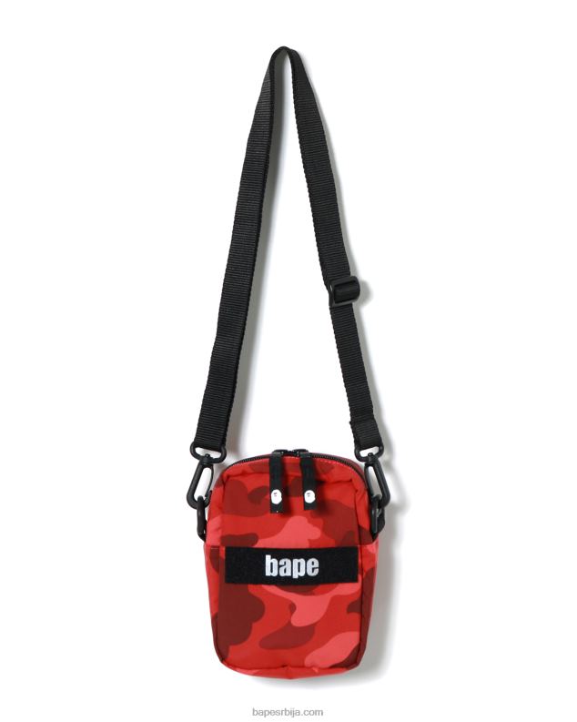 јарко црвена мушкарци A Bathing Ape боја маскирна војна торба за раме J4280772