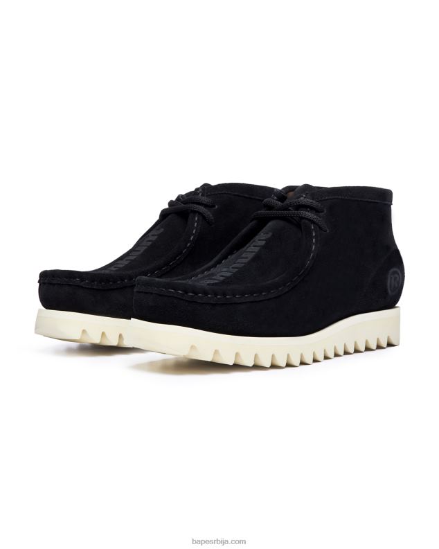 црн мушкарци A Bathing Ape суеде манхунт м2 J4280689