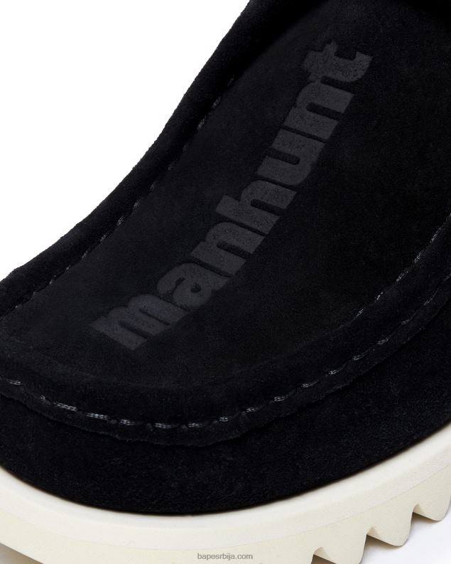 црн мушкарци A Bathing Ape суеде манхунт м2 J4280689