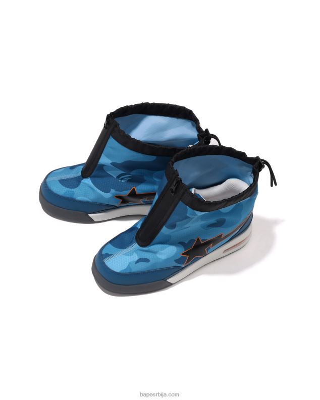 Плави мушкарци A Bathing Ape саћа цамо зип пут ста м2 J4280670