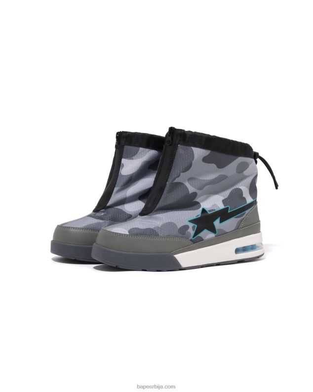 сива мушкарци A Bathing Ape саћа цамо зип пут ста м2 J4280671