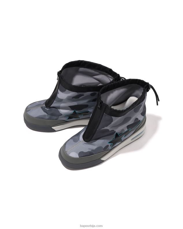 сива мушкарци A Bathing Ape саћа цамо зип пут ста м2 J4280671