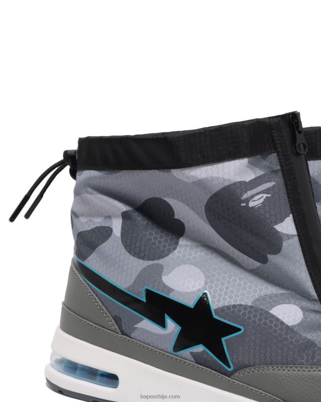 сива мушкарци A Bathing Ape саћа цамо зип пут ста м2 J4280671