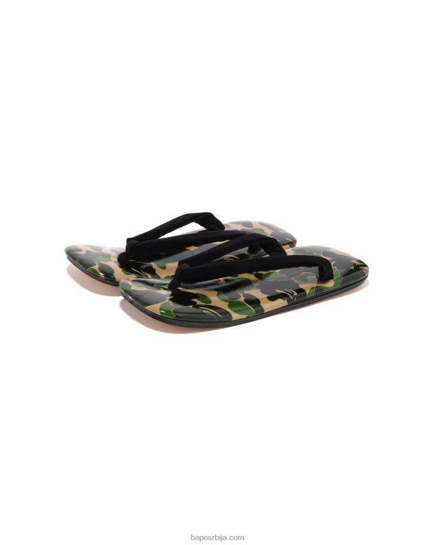 Војничко зелена мушкарци A Bathing Ape абц цамо јапанске сандале J4280667