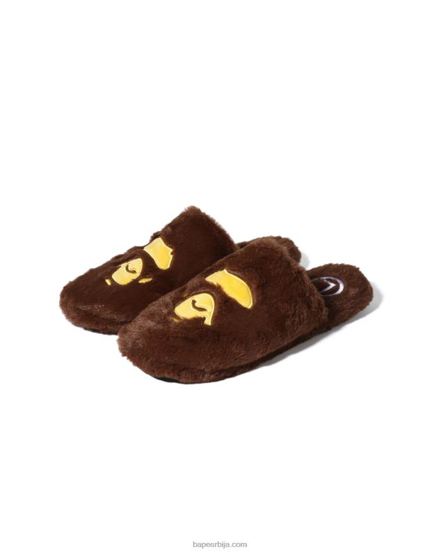 браон мушкарци A Bathing Ape папуче за главу J4280711