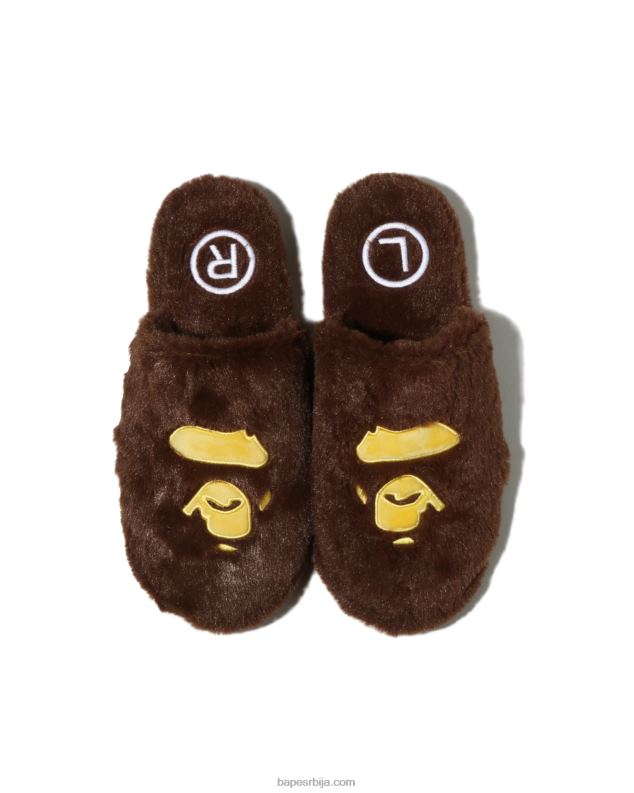 браон мушкарци A Bathing Ape папуче за главу J4280711